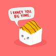 I Fancy You Cute French Fancy Cake Love Valentine’s Day Anniversary Card - 1