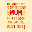 Best Mum Mother's Day Appreciation Card  - 1