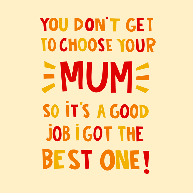 Best Mum Mother's Day Appreciation Card  - 1