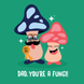 Funny Mushrooms Father's Day Card