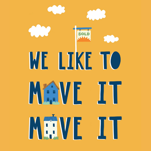We Like to Move It Move It Funny New Home Card - 1