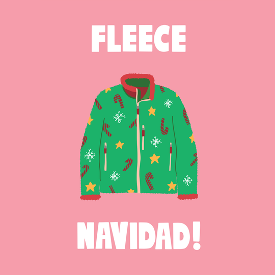 Fleece Navidad Christmas Card