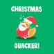 Santa Duck Christmas Card