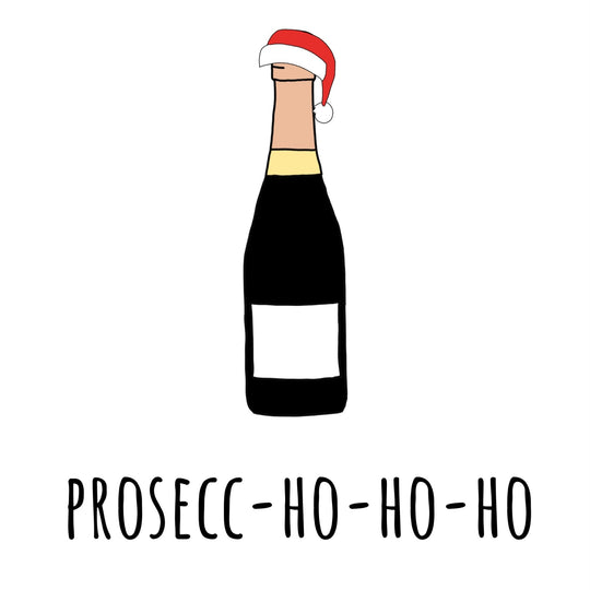 Funny Prosecc-Ho-Ho-Ho Christmas Card