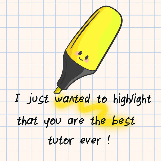Thankyou Tutor Card - Tutoring - Online teacher / Private Tutor - 1