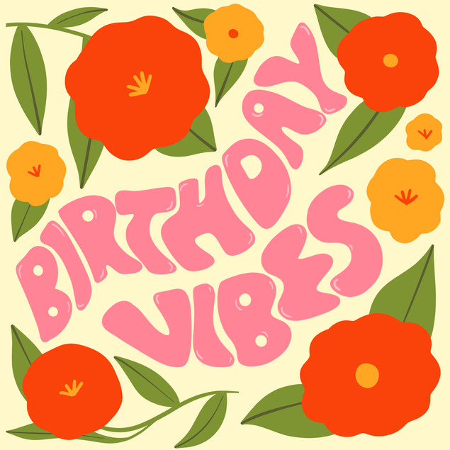 Birthday Vibes Flowers - 1