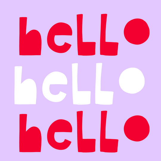 Hello Hello Hello Card