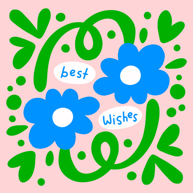 Best Wishes Floral - 1