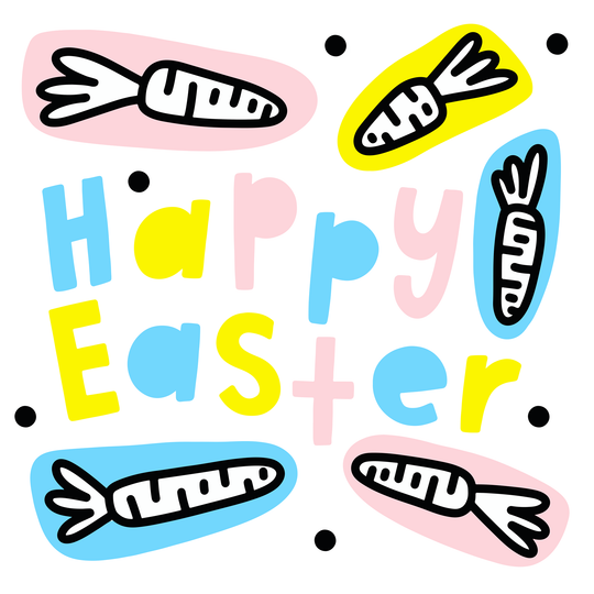 Little Carrots Easter Card