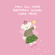 Cute Fairy Bear Birthday Card