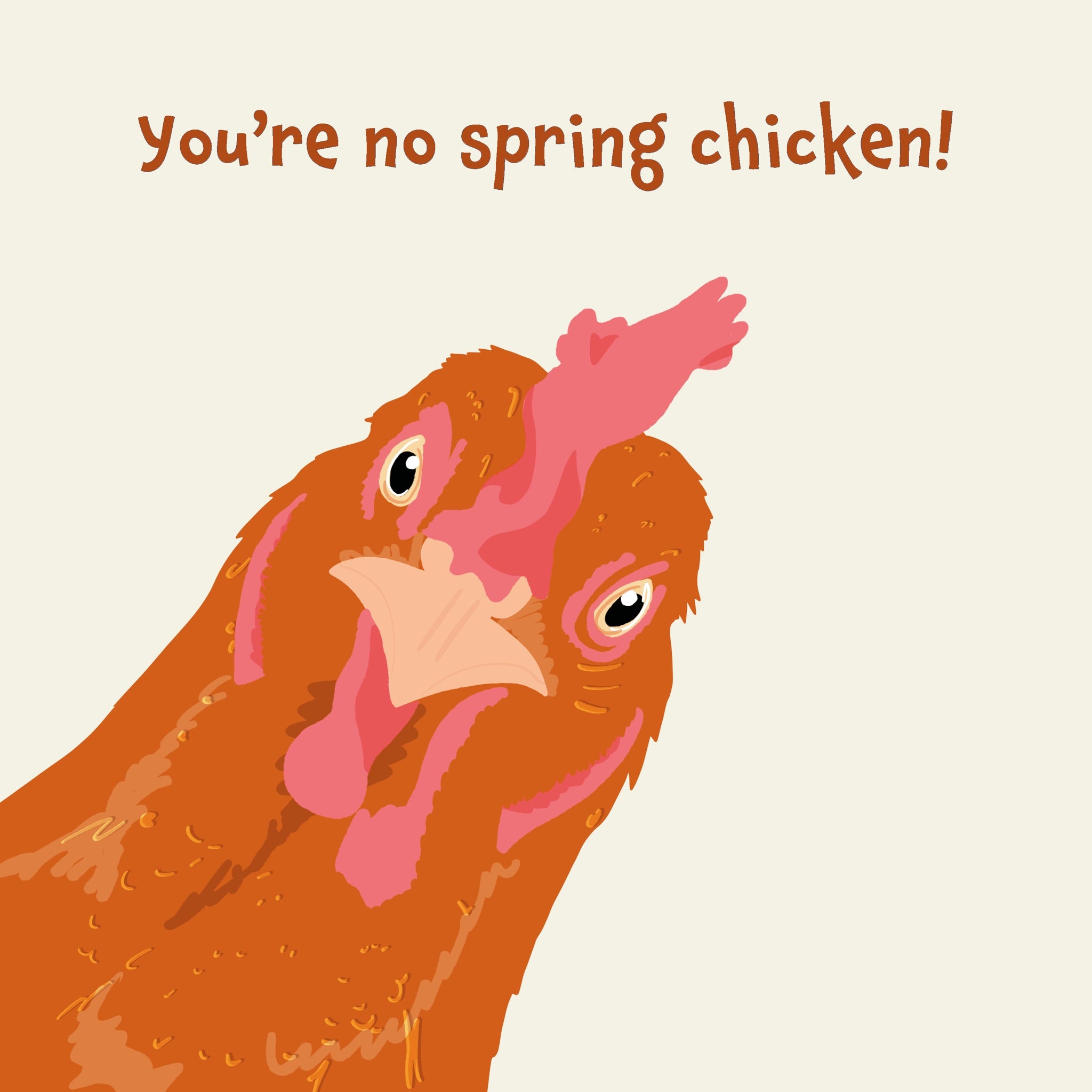 You're No Spring Chicken Birthday Card – Boomf