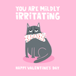 Funny Grumpy Cat Valentine's Day Card - 1