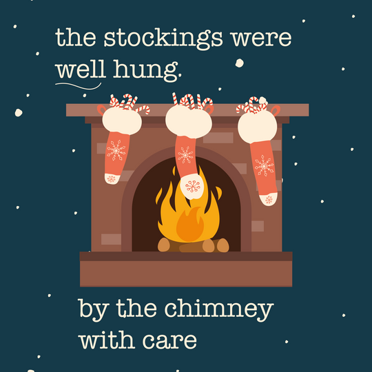 Well Hung Stockings Christmas Card