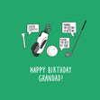 Funny Golf Birthday Card for Grandad - 1