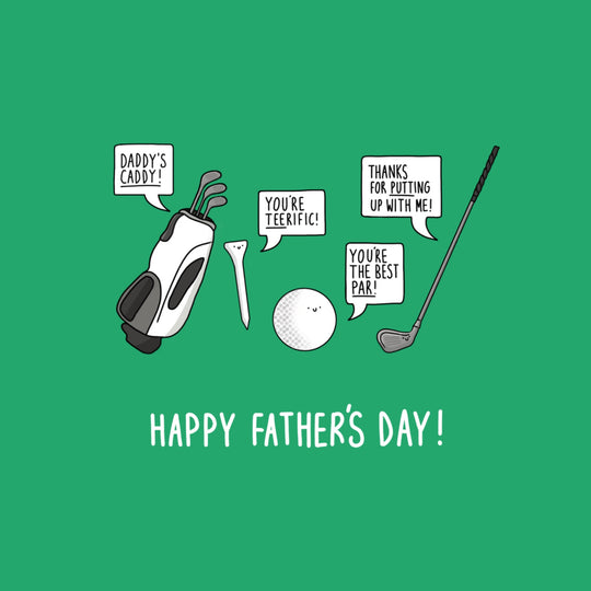 Funny Golf Father's Day Card