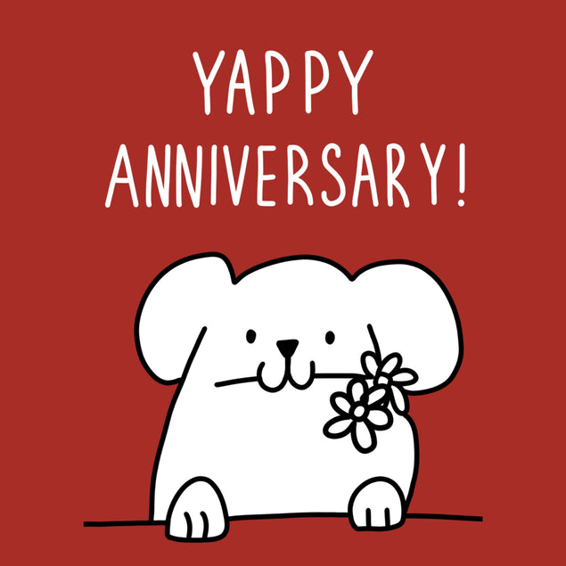 Funny Anniversary Dog Card  - 1