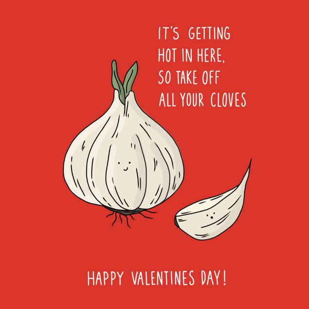 Funny Valentines Card - take off all your cloves  - 1