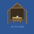 Funny Christmas Card - Pret in a Manger  - 1