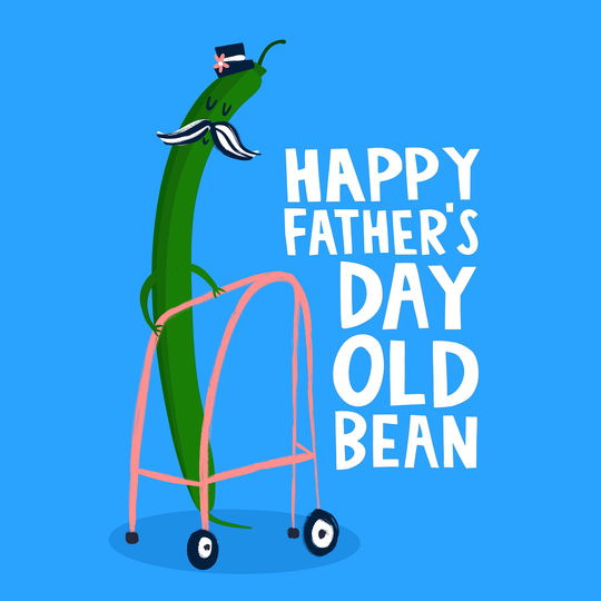 Old Green Bean Father’s Day Card