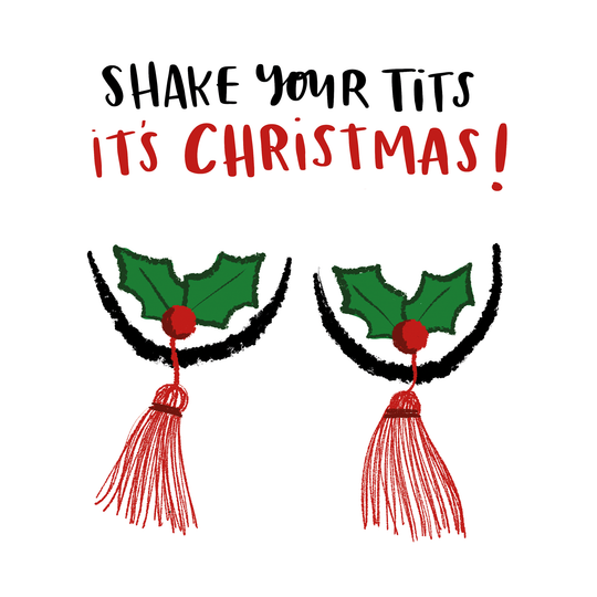 Festive Tits Christmas Card