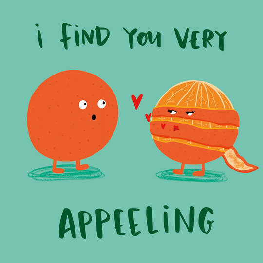Appeeling Orange Card