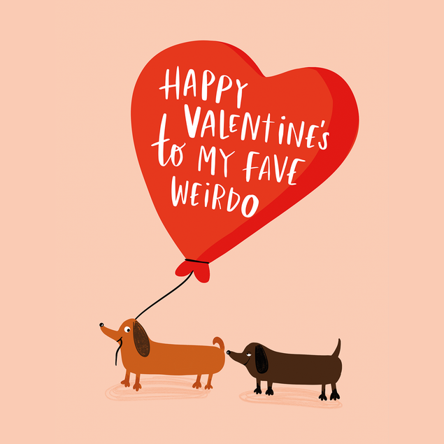Fave Weirdo Valentines Day Card  - 1