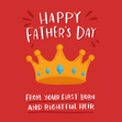 Funny Rightful Heir Fathers Day Card  - 1