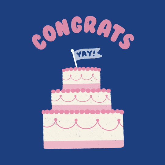 Congrats Wedding Cake Card