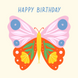 Colourful Butterfly Birthday Card