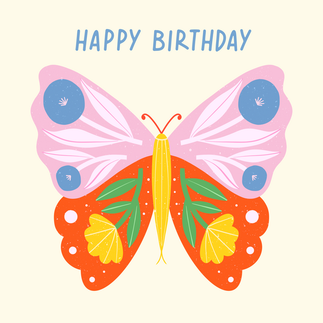 Birthday Butterfly - 1
