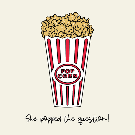 She Popped The Question Card