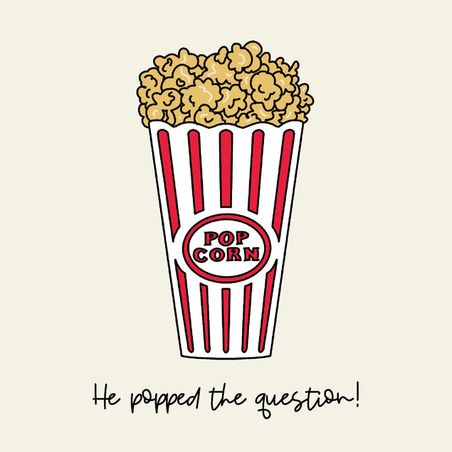 he popped the question - 1