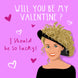 Kylie Minogue I Should Be So Lucky Valentine's Day Card