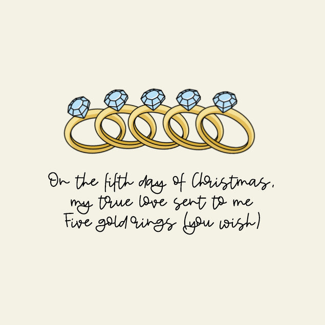5 Gold Rings 12 days of Christmas - 1