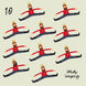 10 Lords Leaping 12 Days Of Christmas Card