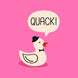 Quack Pink Duck Card