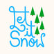 Let It Snow White Christmas Card