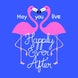 Happily Ever After Flamingo Wedding Card