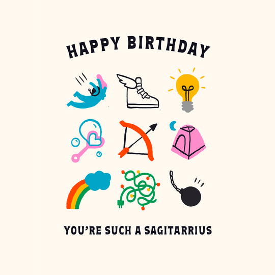 Such A Sagitarrius Birthday Card