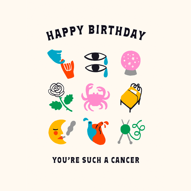 Such A Cancer Birthday Card - 1