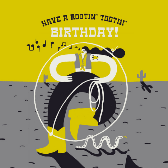 Rootin Tootin Birthday Card