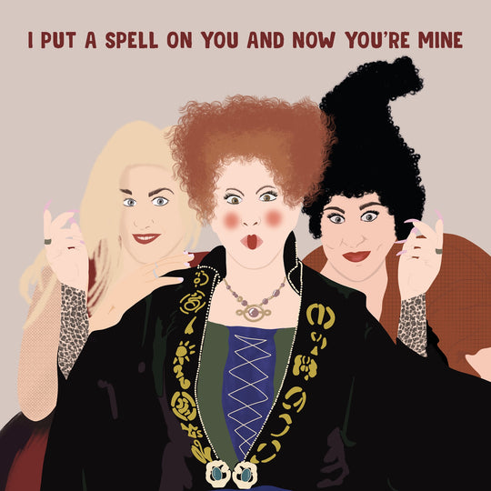 Spell On You Hocus Pocus Love Card