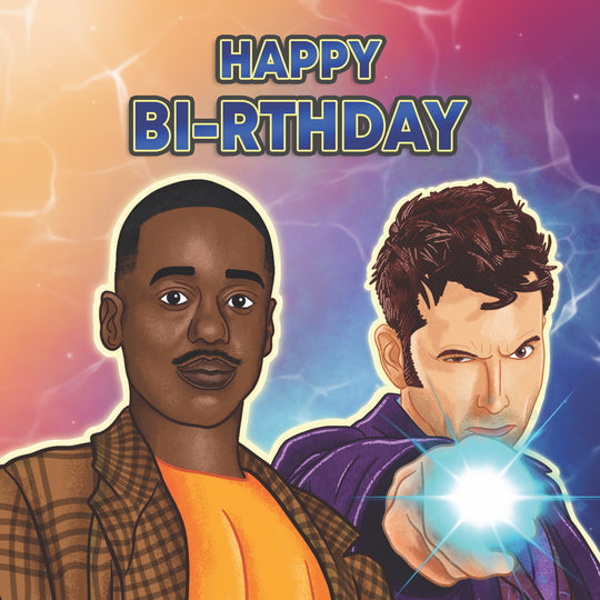 Doctor Who Happy Bi-rthday Card