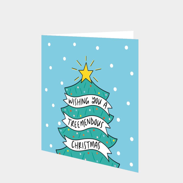 Wishing You a Treemendous Christmas Card