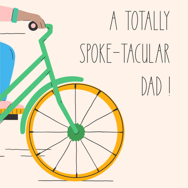 Dad Bike card - Spoke-tacular - 1