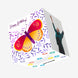 Fantastic Orange Butterfly Birthday Confetti-exploding Greetings Card