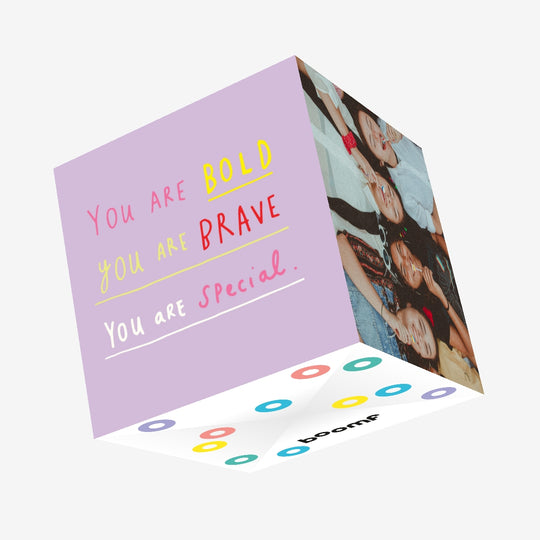 Bold Brave Special Confetti-exploding Greetings Card