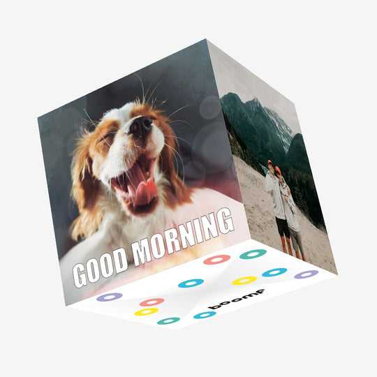 Good Morning Beagle Confetti-exploding Greetings Card