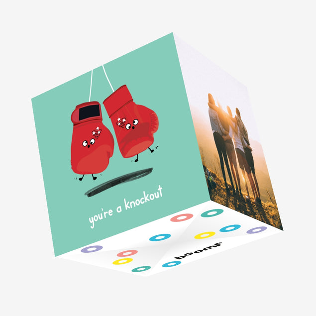 You're A Knockout Confetti-exploding Greetings Card