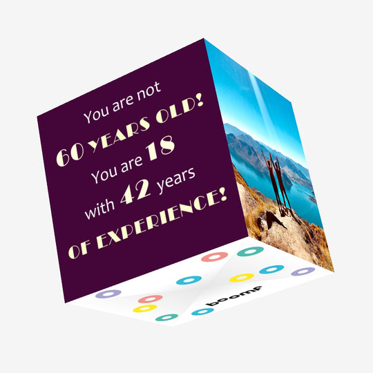 You're Not 60 Happy Birthday Confetti-exploding Greetings Card